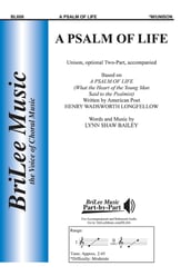 A Psalm of Life Unison/Two-Part choral sheet music cover